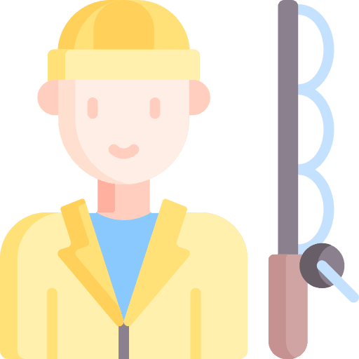 Fisherman avatar occupation professions and jobs icon
