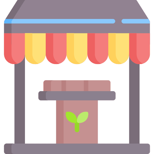 Market food and restaurant market farming icon