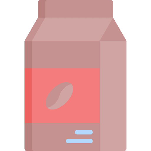 Coffee beans coffee bag seeds drink icon