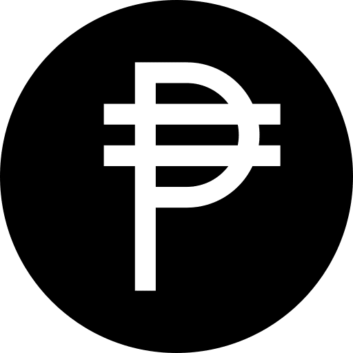 Philippine coin money currency icon