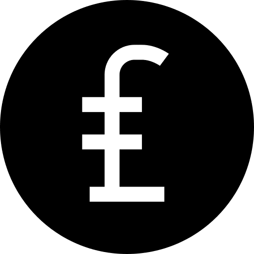 Pound pound business and finance coin icon