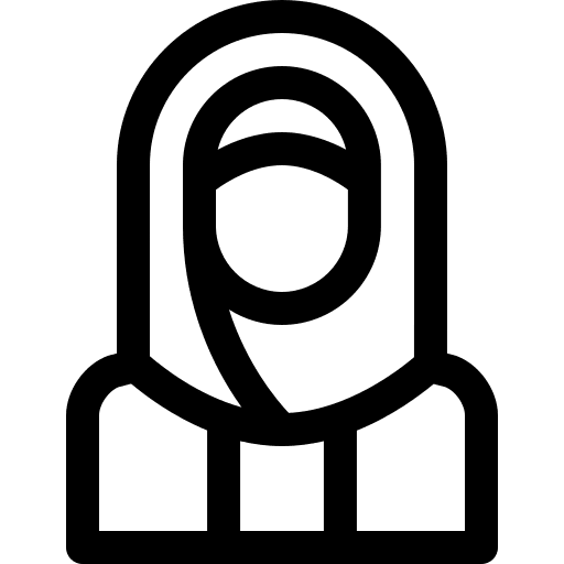 Veil widow caucasian mourning icon