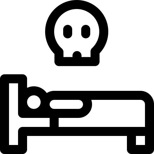 Person person bed user icon Person person bed user icon