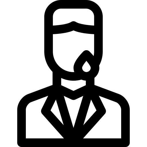 Widower funeral mourning man icon