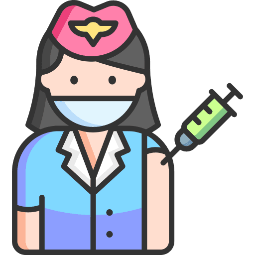 Flight attendant immunity flight attendant vaccine icon