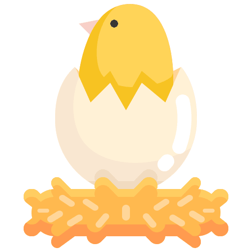 Chick chick animal kingdom egg icon