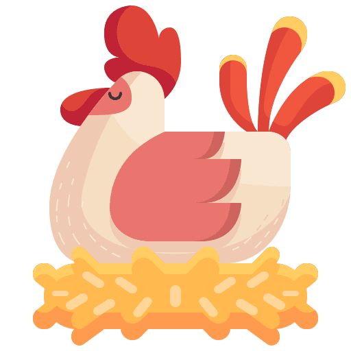 Chicken rooster farm poultry icon Chicken rooster farm poultry icon