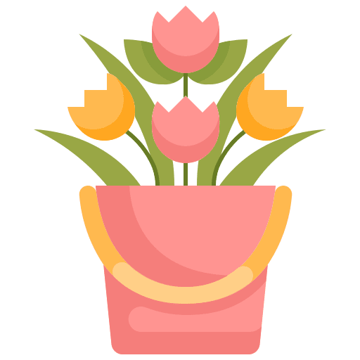 Tulip flower leaves tulip icon