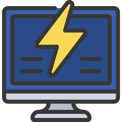 Computing computer power energy icon
