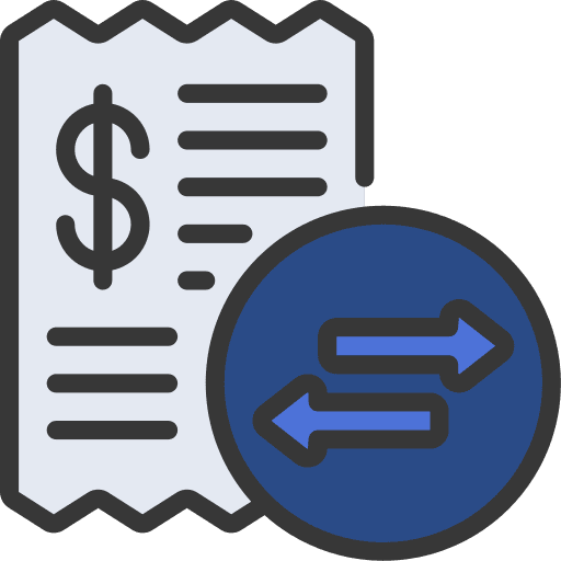 Fees commerce and shopping fee cryptocurrency icon