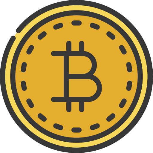 Bitcoin bank money banking icon
