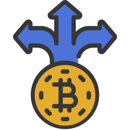 Directional arrow business and finance direction send icon