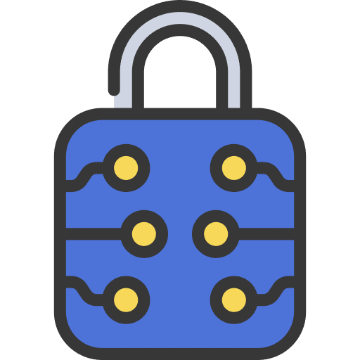 Cyber security lock security secure icon