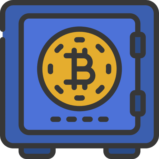 Safe box bitcoin encryption cryptocurrency bitcoin icon