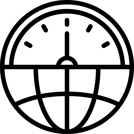 Internet world clock time icon