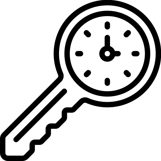 One time password one time password unlock time and date icon