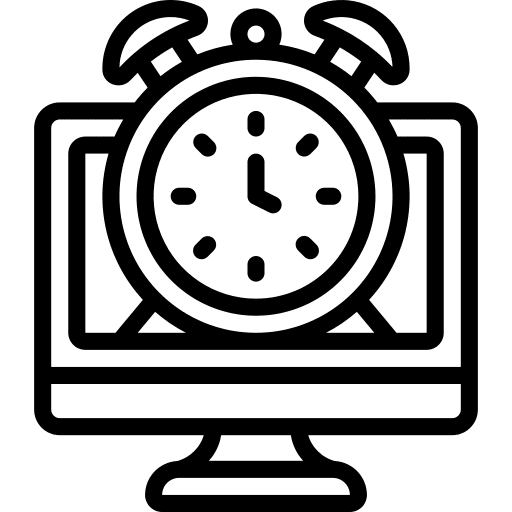 Alarm clock timer alarm clock computer icon