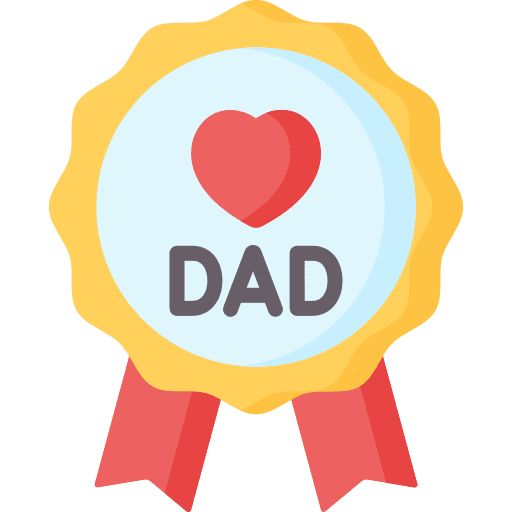Best dad best dad emblem medal icon