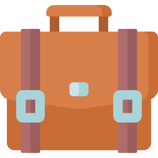 Briefcase portfolio business and finance suitcase icon
