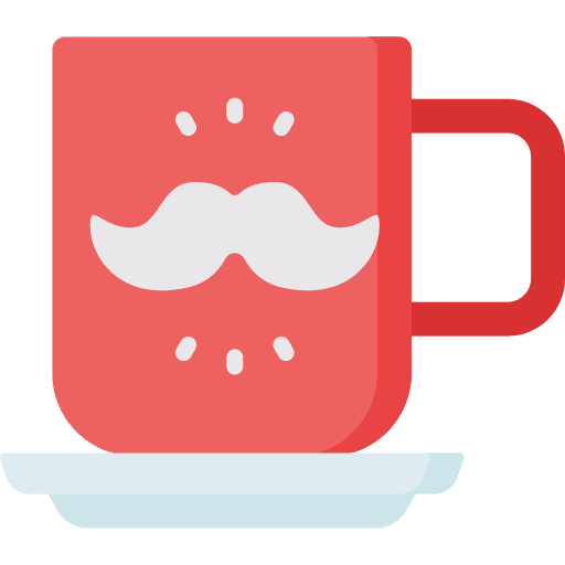 Fathers day love mug gift icon Fathers day love mug gift icon
