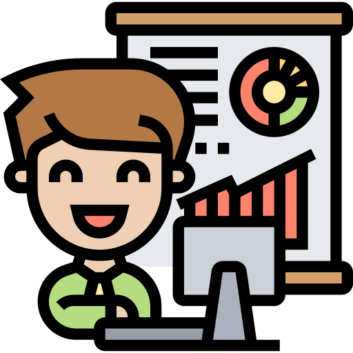 Analytical analytics business and finance stats icon Analytical analytics business and finance stats icon