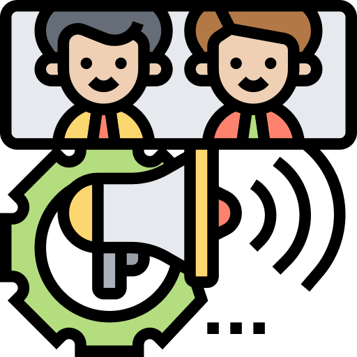 Campaign business promotion clients icon Campaign business promotion clients icon
