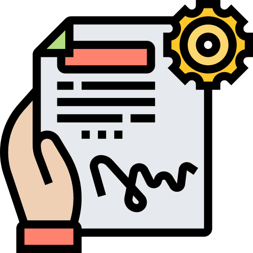 Contact settings terms and conditions hand icon