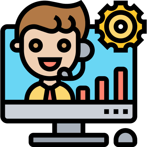 Crm management crm contact us icon Crm management crm contact us icon