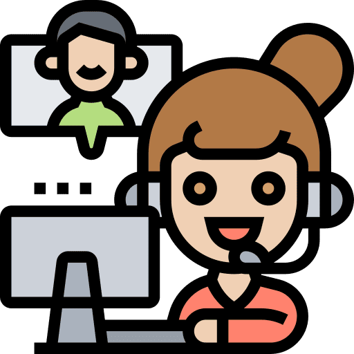 Customer service operator service information icon Customer service operator service information icon