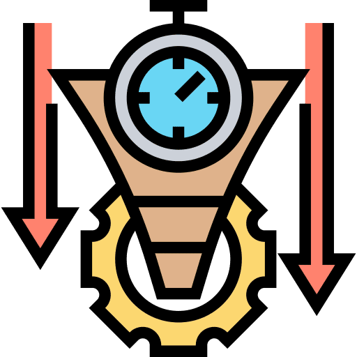 Funnel velocity currency marketing icon Funnel velocity currency marketing icon