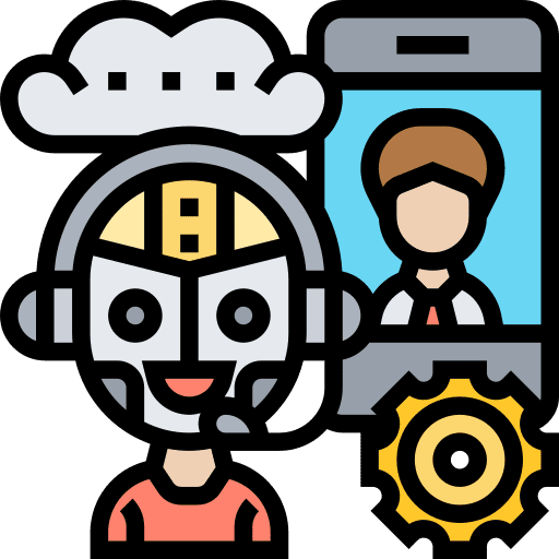 Artificial intelligence artificial intelligence bot communications icon Artificial intelligence artificial intelligence bot communications icon