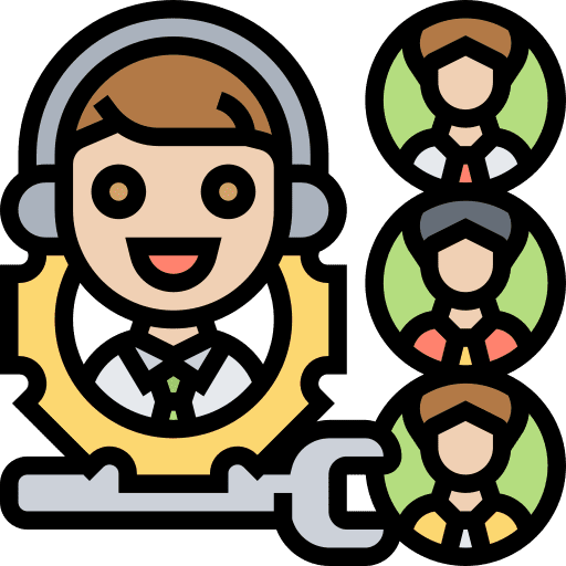Customer support customer service agent contact icon Customer support customer service agent contact icon