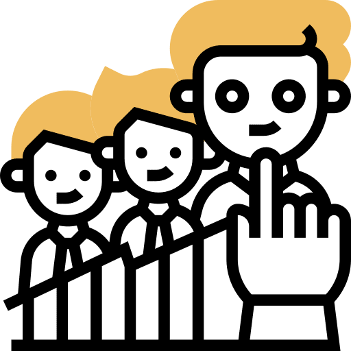 Qualify selection business and finance human resources icon