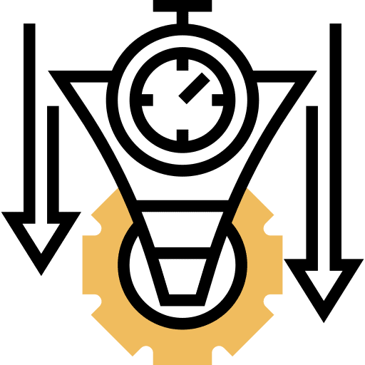 Funnel funnel stopwatch currency icon Funnel funnel stopwatch currency icon