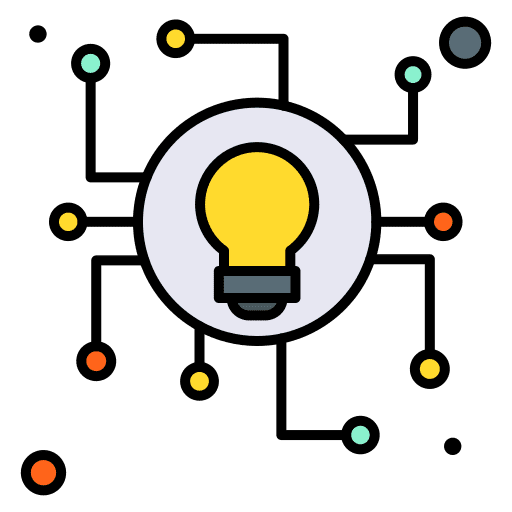 Creative commons science gear idea icon