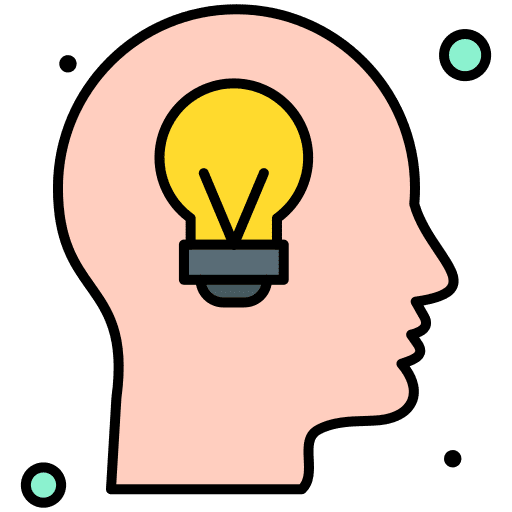 Think brain education psychology icon