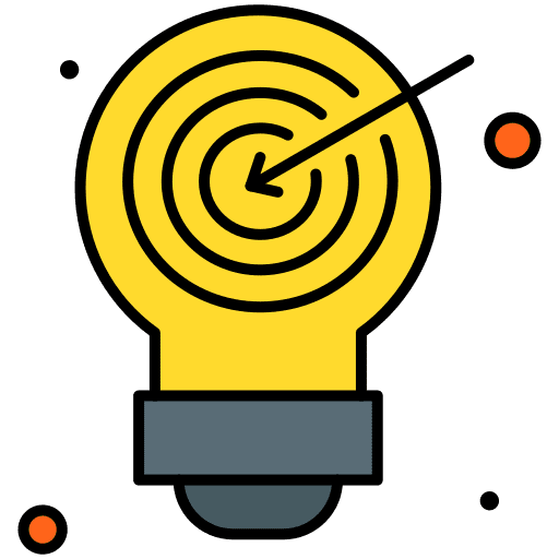 Target commercial innovation marketing icon