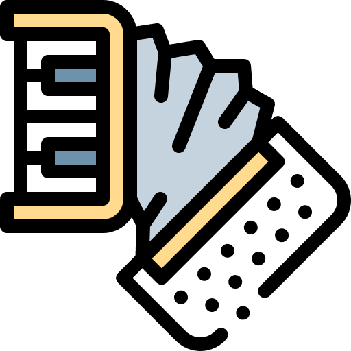 Accordion classical music and multimedia cultures icon Accordion classical music and multimedia cultures icon