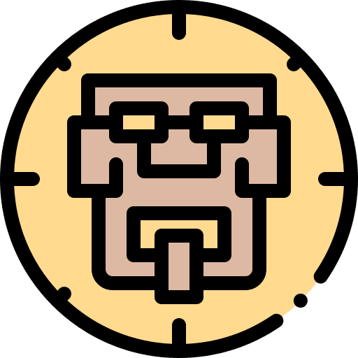 Coin money mexico shapes and symbols icon
