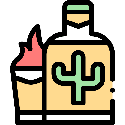 Tequila party beverage fire icon Tequila party beverage fire icon