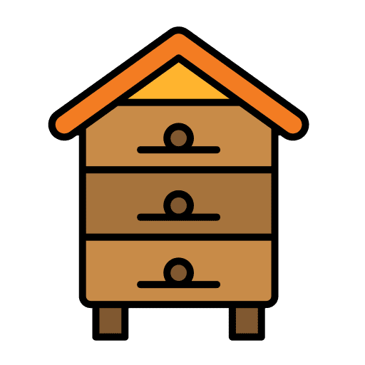Apiary bee nature hives icon Apiary bee nature hives icon