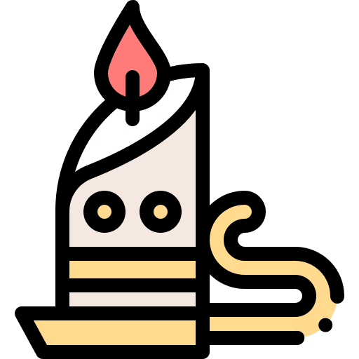 Candle illumination decoration candle icon Candle illumination decoration candle icon