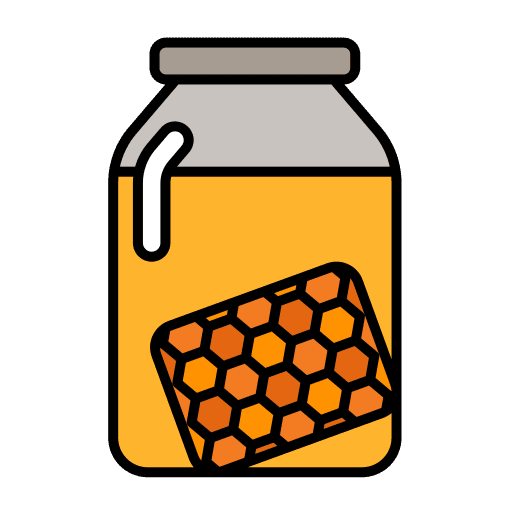 Honey healthy sweet bee icon Honey healthy sweet bee icon