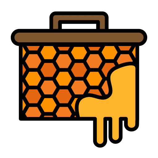 Apiary beehive honeycomb bee icon Apiary beehive honeycomb bee icon
