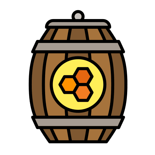 Barrel cask food honey icon Barrel cask food honey icon