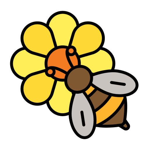 Bee animals spring insect icon Bee animals spring insect icon