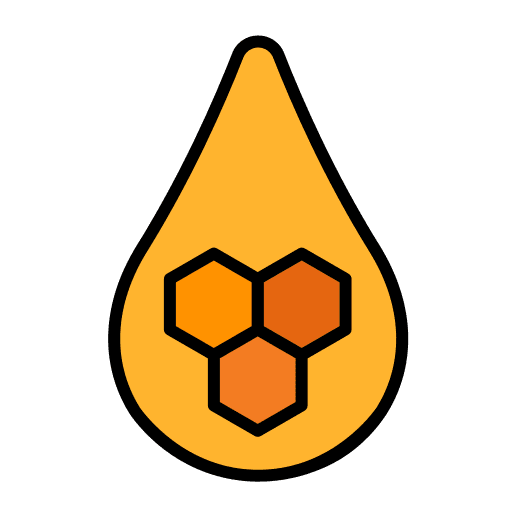 Honey honeycomb food and restaurant bee icon Honey honeycomb food and restaurant bee icon