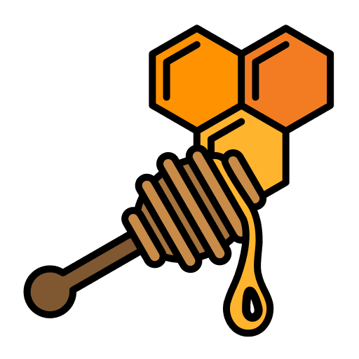 Honeycomb honeycomb honey dipper farming icon Honeycomb honeycomb honey dipper farming icon