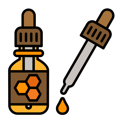 Serum bee honey therapy icon Serum bee honey therapy icon