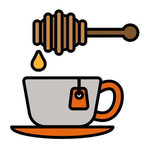 Tea hot drink food and restaurant honey icon Tea hot drink food and restaurant honey icon